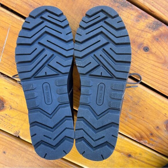 Weatherproof Vintage Men's Faux Leather Hiking Chukka Boots Chester Brown sz 10 - Picture 2 of 10